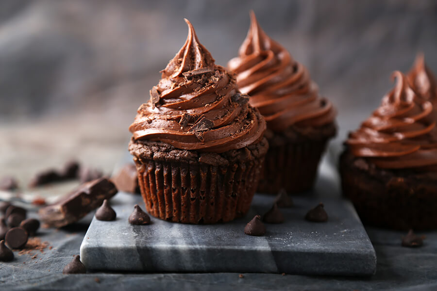 Low Carb Chocolate Brownie Cupcakes