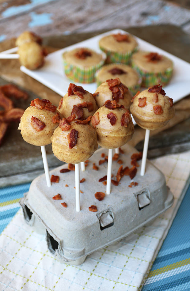 Salted Caramel Glazed Maple Bacon Cake Pops | Shared via iqyxmeyx.top