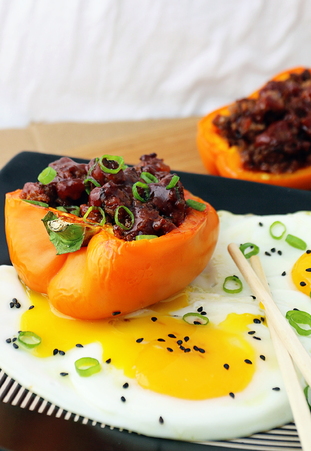 Get your Asian cravings taken care of with these Korean BBQ Beef Stuffed Bell Peppers! Shared via iqyxmeyx.top/