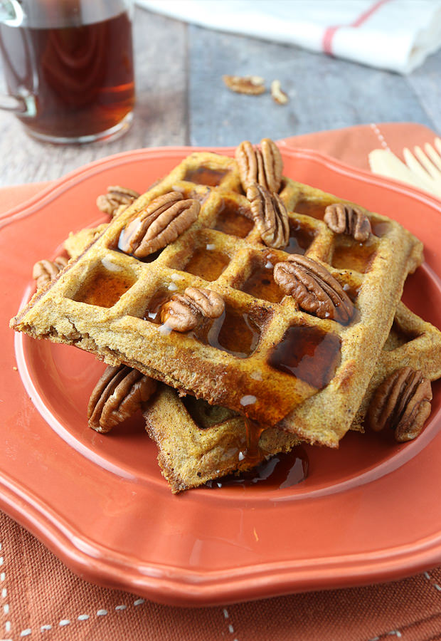 Start your mornings off right with Pumpkin Pie Spiced Waffles! | Shared via iqyxmeyx.top/
