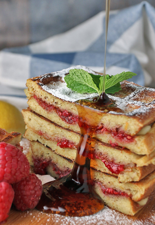 A perfect pairing of raspberry, brie, and waffles. Get them while they're hot! | Shared via iqyxmeyx.top/