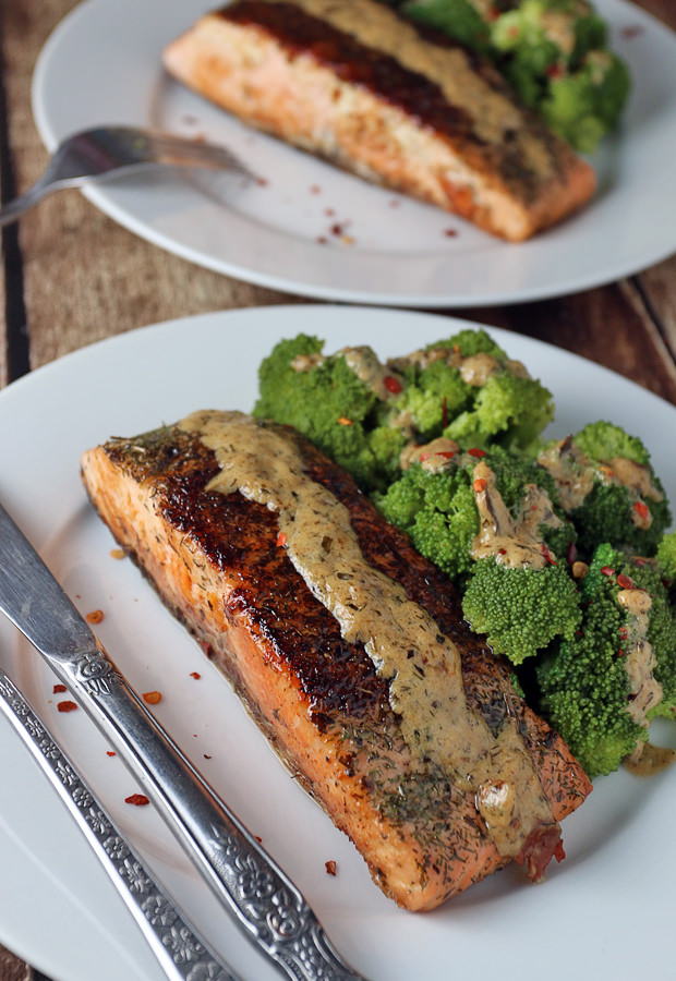  #Keto Friendly Pan Fried Salmon with Dill & Tarragon Cream Sauce. Shared via iqyxmeyx.top/ 