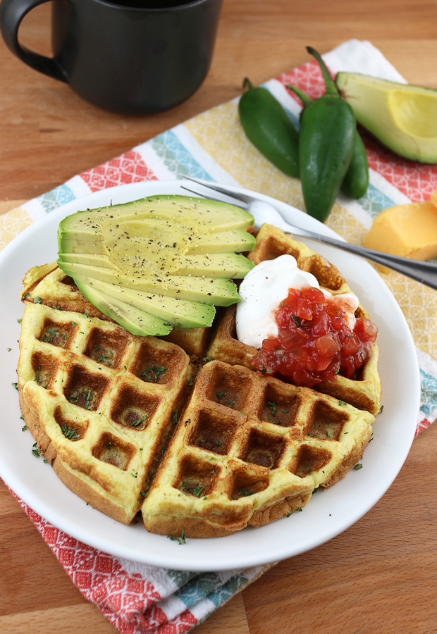 A Jalapeno Cheddar #Keto Waffle that's perfect for any time of day. The flavors work wonderfully and the texture is just perfect! Shared via iqyxmeyx.top/