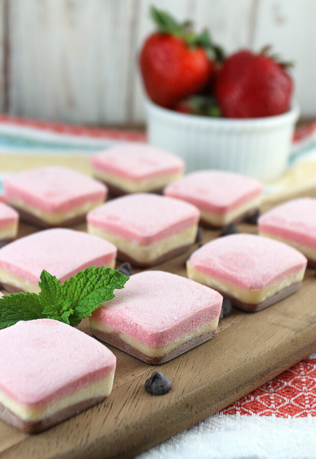 Get the best of all words this summer in the form of an ice cream fat bomb: strawberry, vanilla, and chocolate combined for a perfect trio of flavor! Shared via iqyxmeyx.top/