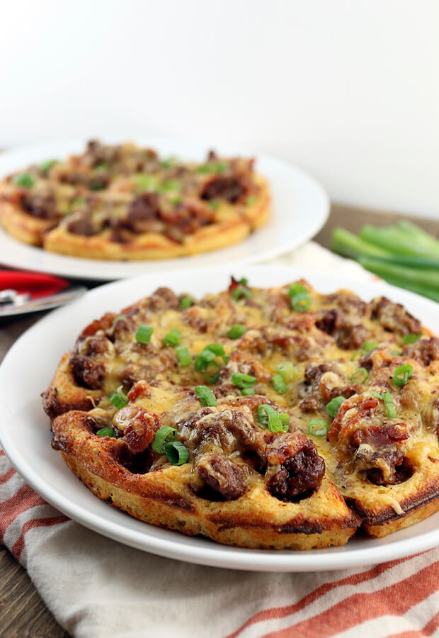 A decadent dinner for any occasion: BBQ Bacon Cheeseburger Waffles. It's a meal the whole family can enjoy! Shared via //iqyxmeyx.top/