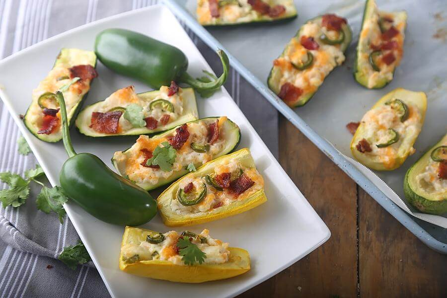 Twice Baked Potato Style Zucchini
