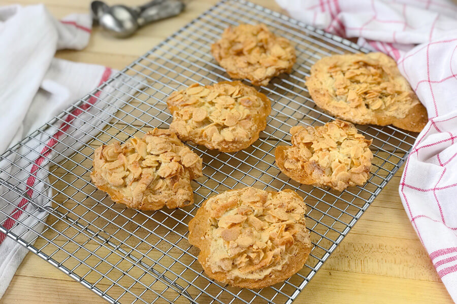 Almond Coconut Crackle Cookies