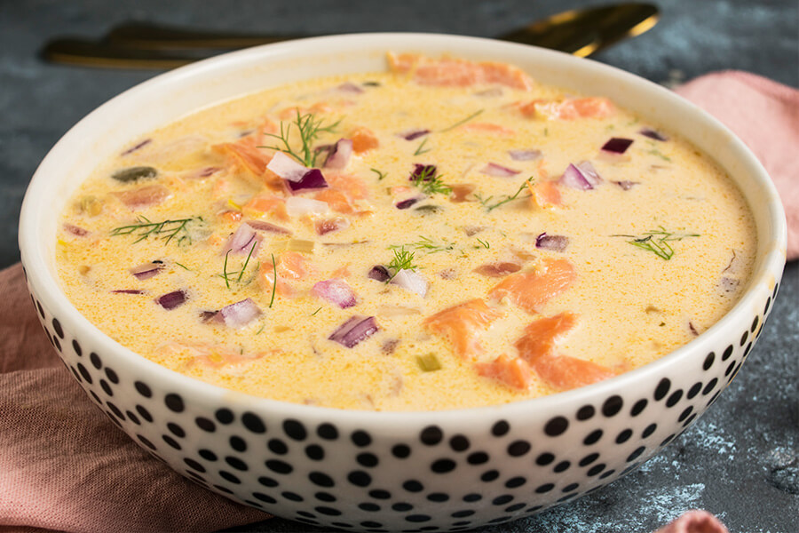 Easy Keto Smoked Salmon Chowder